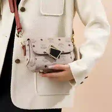 木林森 韩版百搭高级感印花 合成革 单肩包 常规 女款 多色