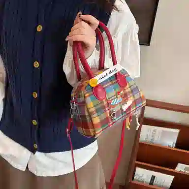 Ainitu Vintage Wool Shoulder Bag
