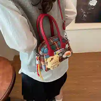 Ainitu Vintage Wool Shoulder Bag