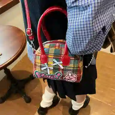 Ainitu Vintage Wool Shoulder Bag