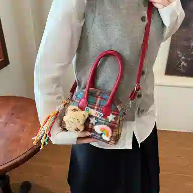 Ainitu Vintage Wool Shoulder Bag