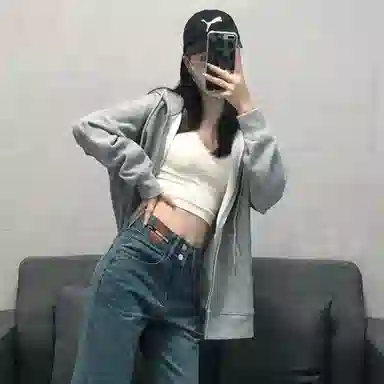 吉肯蒂 多风格连帽拉链宽松开衫外套融合多种潮流元素兼具舒适与时尚感卫衣 男女同款