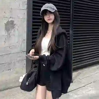 吉肯蒂 多风格连帽拉链宽松开衫外套融合多种潮流元素兼具舒适与时尚感卫衣 男女同款