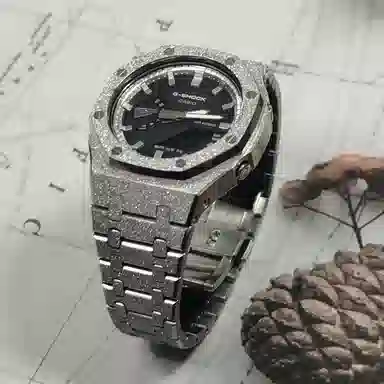 Casio GA-2100-1A1 Silver Steel