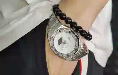 CASIO GA-2100-7A7 Custom Edition Silver Stainless Steel