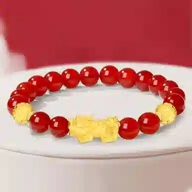 亨万福 招财进宝貔貅一对中国风复古转运珠铜钱小众时尚简约高级感百搭#好运 黑曜石 手串 男女同款情侣款