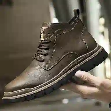 牛皮 通勤必备经典英伦风短筒耐磨舒适潮流个性商务休闲 短靴 男款