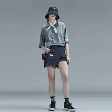 Guuka Hero Skirt Dark Grey