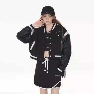 Guuka Hero Varsity Jacket Black