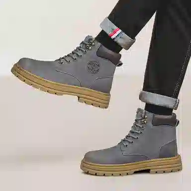 DILIKAN Martin Boots Mid-Calf Thick Sole