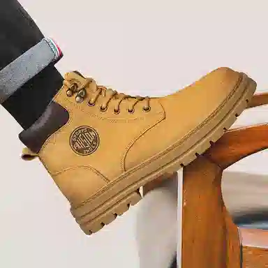 DILIKAN Martin Boots Mid-Calf Thick Sole