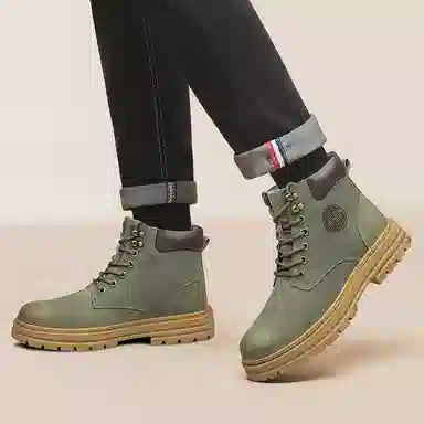 DILIKAN Martin Boots Mid-Calf Thick Sole