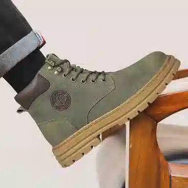 DILIKAN Martin Boots Mid-Calf Thick Sole