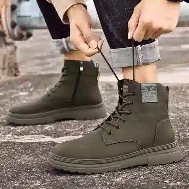 DILIKAN Martin Boots Mid-Top Thick Sole