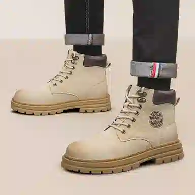 DILIKAN Martin Boots Mid-Calf Thick Sole