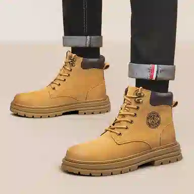 DILIKAN Martin Boots Mid-Calf Thick Sole