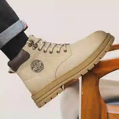 DILIKAN Martin Boots Mid-Calf Thick Sole