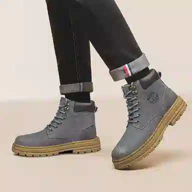 DILIKAN Martin Boots Mid-Calf Thick Sole