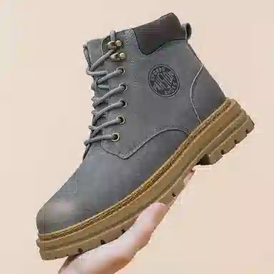 DILIKAN Martin Boots Mid-Calf Thick Sole