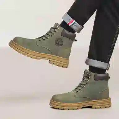 DILIKAN Martin Boots Mid-Calf Thick Sole