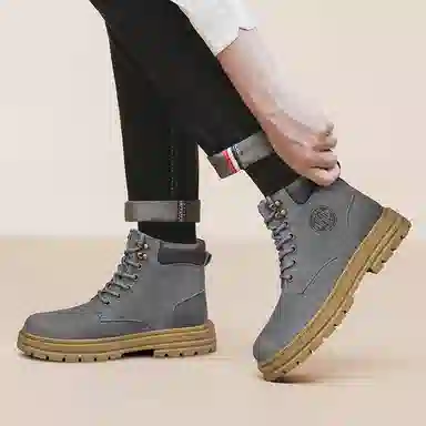 DILIKAN Martin Boots Mid-Calf Thick Sole