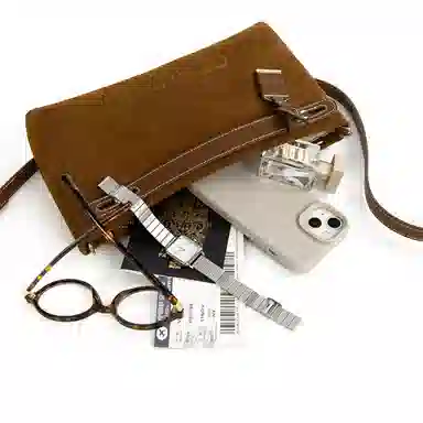 Cthulhu Letter Series Leather Shoulder Bag