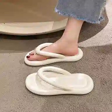 蚂蚁城 休闲百搭 个性简约 潮流时尚 韩风 速干人字拖鞋 女