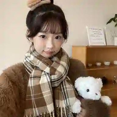 Cgediao Plaid Scarf Set