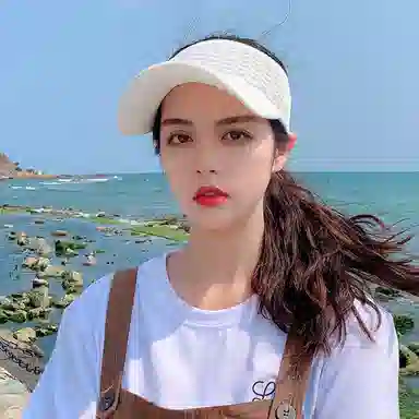 女士户外运动空顶帽时尚舒适透气防晒遮阳 优质编织涤纶材质 时尚空顶帽与鸭舌帽 男女同款情侣款