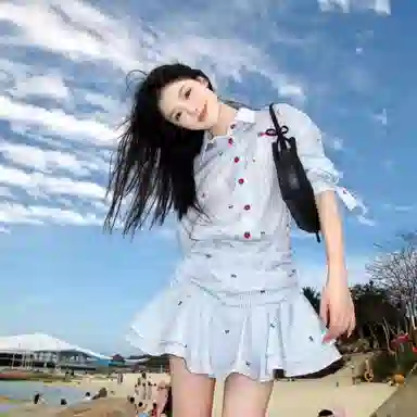 桴生 学院风时尚感收腰百褶衬衫裙长袖连衣裙 女款