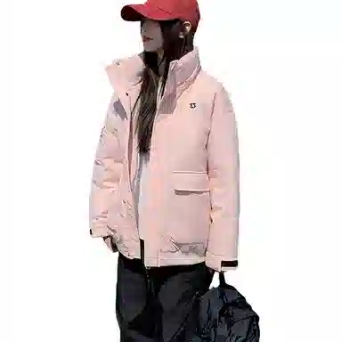 玉儿恋 韩系学院风甜美工装多口袋毛领甜心学院派高级感小众风小个子棉服 女款
