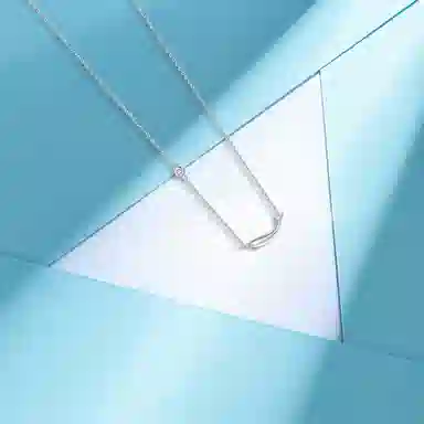 【纯银999 | 鲸梦入海】 六桂福珠宝 小众设计经典百搭高级感学生日常简约精致轻奢通勤极简约会温柔气质可调节锁骨链 足银 项链 女款