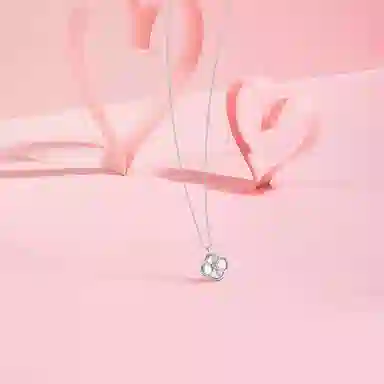 【纯银999】 六桂福珠宝 幸运四叶草 小众设计经典百搭日常简约高级感精致轻奢极简通勤温柔气质 足银 项链 女款