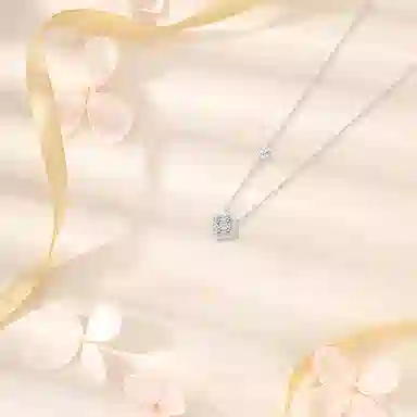 【纯银999 | 幸运四叶草】 六桂福珠宝 小众设计经典百搭学生日常简约高级感精致轻奢极简通勤约会温柔气质可调节锁骨链 足银 项链 女款