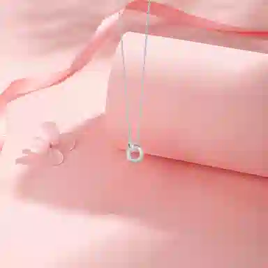 【纯银999 | 莫比乌斯】 六桂福珠宝 经典百搭小众设计轻奢高级感日常精致简约通勤温柔气质可调节锁骨链 足银 项链 女款