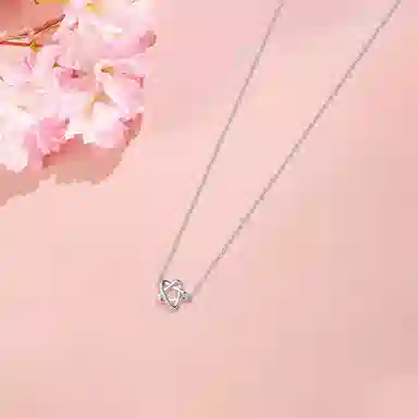 【纯银999 | 星星】 六桂福珠宝 经典百搭小众设计极简轻奢高级感日常精致简约通勤温柔气质可调节 足银 项链 女款