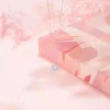 【纯银999】 六桂福珠宝 鲸梦入海 小众设计经典百搭高级感学生日常精致简约轻奢转运约会通勤温柔气质可调节锁骨链 足银 项链 女款