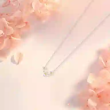 【纯银999 | 花团簇拥】 六桂福珠宝 经典百搭小众设计极简轻奢约会高级感学生日常精致简约通勤温柔气质可调节锁骨链 足银 项链 女款