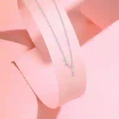 【S925银】 六桂福珠宝 蝴蝶 小众设计经典百搭学生日常简约精致高级感轻奢通勤极简约会温柔气质可调节锁骨链#好运 锆石 项链 女款