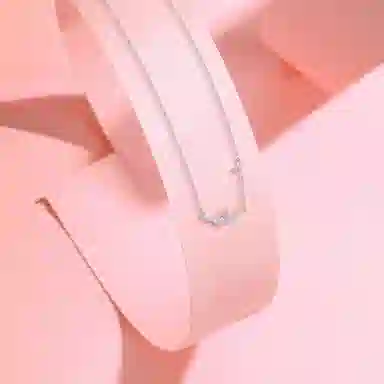 【纯银999】 六桂福珠宝 穗穗平安 经典百搭小众设计学生日常高级感简约精致轻奢转运约会通勤温柔气质可调节锁骨链 足银 项链 女款