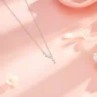 【S925银】 六桂福珠宝 蝴蝶 小众设计经典百搭学生日常简约精致高级感轻奢通勤极简约会温柔气质可调节锁骨链#好运 锆石 项链 女款