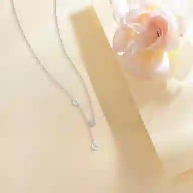 【纯银999】 六桂福珠宝 小蛮腰 经典百搭小众设计高级感学生日常精致简约轻奢转运约会通勤温柔气质可调节锁骨链  足银 项链 女款