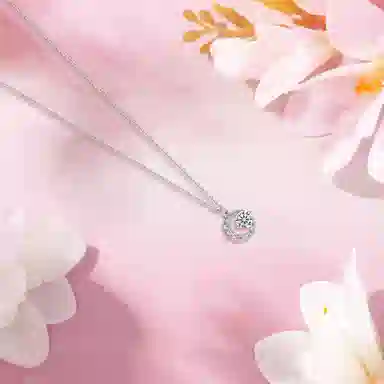 【纯银999】 六桂福珠宝 星月系列 经典百搭小众设计精致高级感简约学生日常时尚通勤轻奢约会温柔气质可调节锁骨链#好运 足银 项链 女款