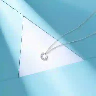 【纯银999】 六桂福珠宝 蝶舞花环 小众设计经典百搭精致高级感简约学生日常时尚轻奢约会通勤温柔气质可调节锁骨链 足银 项链 女款