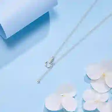 【纯银999 | 莫比乌斯】 六桂福珠宝 小众设计经典百搭高级感日常简约精致轻奢通勤极简温柔气质可调节 足银 项链 女款