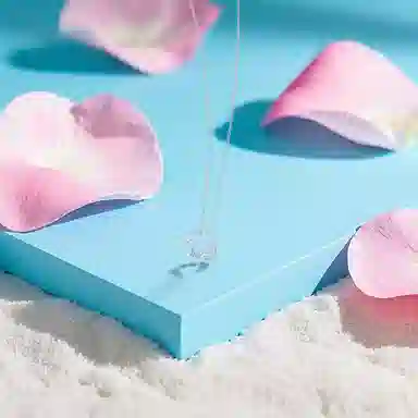 【纯银999】 六桂福珠宝 蝶舞花环 小众设计经典百搭精致高级感简约学生日常时尚轻奢约会通勤温柔气质可调节锁骨链 足银 项链 女款