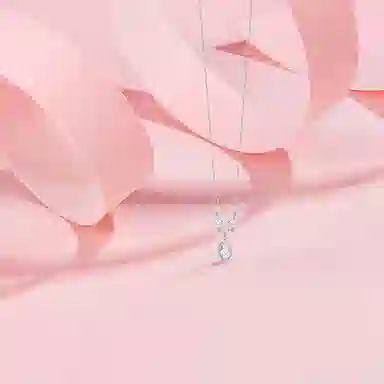 【纯银999 | 海洋之心】 六桂福珠宝 小众设计经典百搭学生日常高级感简约平安精致轻奢通勤约会温柔气质可调节锁骨链 足银 项链 女款