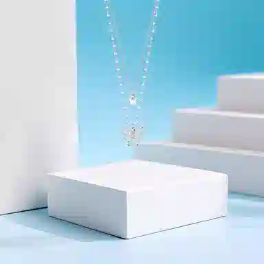 【纯银999 | 星光蝴蝶】 六桂福珠宝 小众设计经典百搭高级感学生日常简约精致轻奢通勤极简约会温柔气质可调节锁骨链#好运 足银 项链 女款