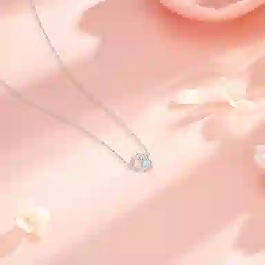 【纯银999 | 小王子】 六桂福珠宝 小众设计经典百搭学生日常高级感简约精致轻奢极简通勤约会温柔气质可调节锁骨链 足银 项链 女款