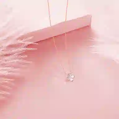 【纯银999】 六桂福珠宝 四叶草 经典百搭小众设计高级感学生日常精致简约轻奢转运约会通勤温柔气质可调节锁骨链 足银 项链  女款